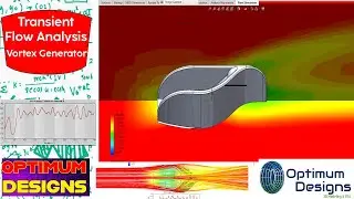 SolidWorks Tutorial~How check vortex generator NASA Roof Kit transient flow analysis #drawing #tips