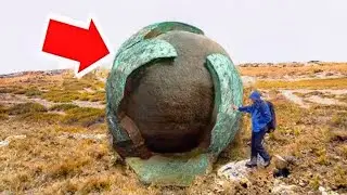 A man finds a strange sphere. When the expert sees it, he shouts, 