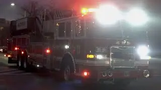 Baltimore City Fire Department Tower 1 & Engine 6 Responding