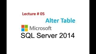 5.  Alter Table | Add New Column| Drop Column |Change Data Type of Column Using Alter