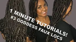 1 MINUTE TUTORIALS - GODDESS FAUX LOCS | JASMINE MIA