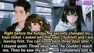 Right before the holiday, he secretly changed my train ticket. I asked why. He said...
