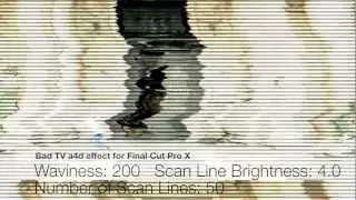 Bad TV a4d: Free Final Cut Pro X effect