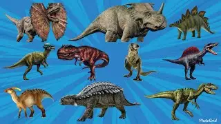 DINOSAURUS (Part #1), T-Rex, Brontosaurus, Brachiosaurus, Triceratops, Indominus Rex, Diplodocus,