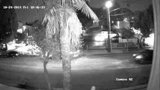High Definition Night Surveillance Camera w/ Invisible IR Light viewed at Night