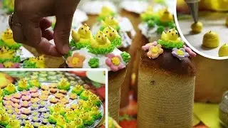 украшения для пасхи | паски | кулича (съедобные, видеоурок)