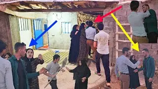 Ali being kicked out of the house by Parvaneh's family