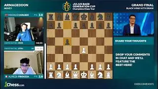 Magnus Carlsen vs Alireza Firouzja | Grand Finale – Armageddon | Julius Baer Generation Cup