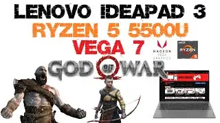 Lenovo Ideapad 3 Ryzen 5 5500U Teste em Jogos - God Of War