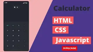 Awesome Calculator Using Only HTML ,  CSS  or  JavaScript || Web Creator