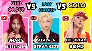 SAVE ONE SONG: GIRL GROUP vs BOY GROUP vs SOLO 🎵 | KPOP QUIZ 2024