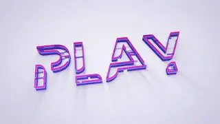 Minimal 3d logo reveal