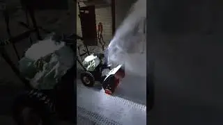 PATRIOT PS 601 L снегоуборщик уборка снега вечером