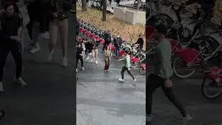 Imagine you're walking in your city and you see this, do dance with us ?