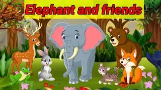 elephant and friend| moral story |#short@land of cartoons