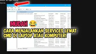 CARA MUDAH MEMBUKA SERVICES LEWAT CMD DI LAPTOP ATAU PC!