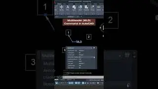 Multileader (MLD) Command | AutoCAD Tutorial #shorts #autocad