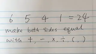 Make both sides equal with arithmetic operations