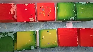 lightly dyed gym chalk blocks & fresh chalk