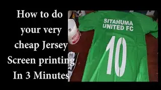 SCREEN PRINTING EASY AND CHEAP WAY TO PRINT YOUR JERSEY