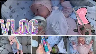 Vlog: A walk with my reborn doll Marianna. We have guests!😱