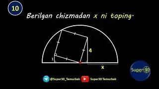 Attestatsiya 2022 | Yanvar-Iyun | Matematika @Super30Temurbek