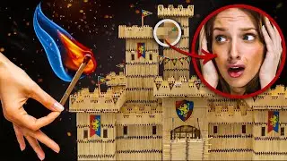 How to Make a Matchstick Castle | Match Castle Fire