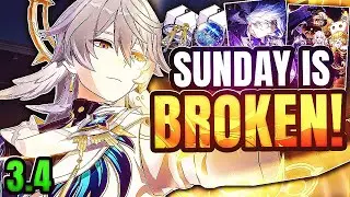 *3.4 UPDATED* Sunday FULL In-Depth Guide | Kit, Best LC's, & Relics & Teams (Honkai: Star Rail)
