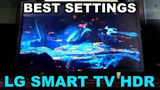 LG 32 LQ63006LA Smart TV best settings HDR OFF and ON