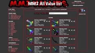 Mm2 value list (2022 September)