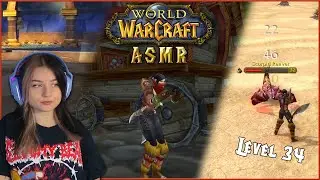 ASMR | Relaxing Classic Hardcore WoW Gaming Session ⚔️ Leveling, Mouse Clicking, Keyboard Sounds