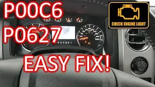 How to fix P00C6, P0087 & P0627 engine codes 2013 Ford F-150