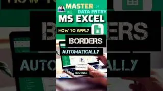Automatically Add Borders in Excel with Conditional Formatting MAGIC! #excel #shortsvideo