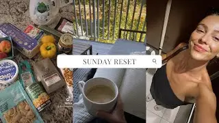 SUNDAY RESET | cleaning, grocery shop, baking, healthy habits | vlog