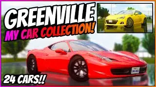 MY CAR COLLECTION IN GREENVILLE!! - Greenville Wisconsin Roblox