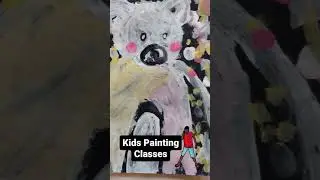 Kids Winter Art Project  #kids #kidsartclasses #kidsart #kidsartcreation #kidspaintingideas #learn