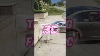 Trolling as a Fake NPC #gta #gtarp #fivemrp #gaming #trending
