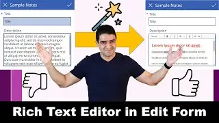 How to add rich text editor to Power Apps edit form