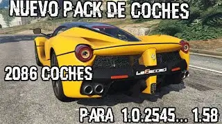 Como Descargar Pack de 2086 Coches PARA GTA V REALES 2024 ACTUALIZADO