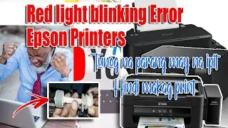 Red light blinking error Epson printer ( tunog na parang may na ipit )