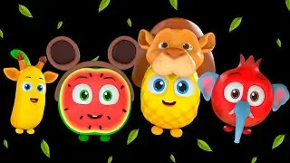 Animals of African Safari * Watermelon and Funky Fruits Dance - Fun Music & Animation Videos!