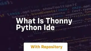 what is thonny python ide