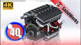 Solidworks tutorial  V12 engine  Ep 40 4K 😍