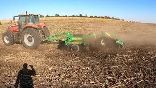 Рубим палку и ровняем почву под посев агрегатом KRONOS 4.