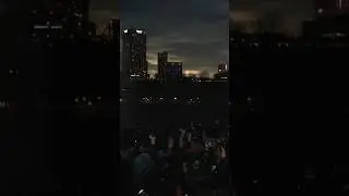 Time-lapse video: Total solar eclipse in Niagara Falls. #shorts #shortsvideo