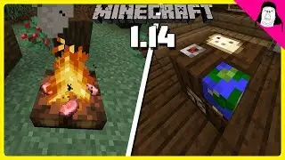 Майнкрафт 1.14 - добавили костер, стол картографа, кафедру