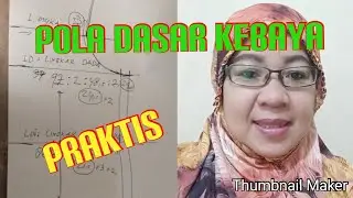 Cara Membuat Pola Dasar Kebaya || Part 1