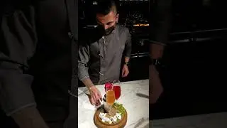 Valentines Cocktail Romeo & Juliet representing tasca with love.#bartenderskills #mixology #dryice