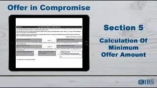 How to Complete Form 433-B (OIC) - Section 5 -- Calculation of Minimum Offer Amount