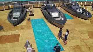 F1 Marina Water Feature by Metro Group Miami!